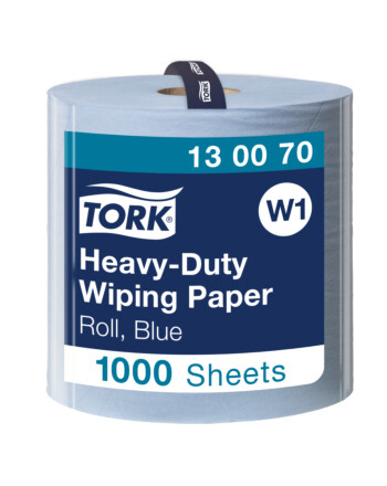 Tork® Wiping Paper Heavyduty βιομηχανικό ρολό μπλε 2φυλλο 340m