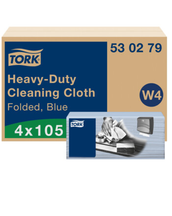 Tork® Heavyduty βιομηχανικό πανί καθαρισμού σε φύλλα non-woven μπλε 1φυλλο 105τεμ