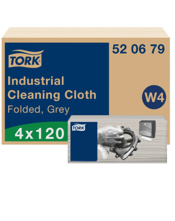 Tork® βιομηχανικό πανί καθαρισμού σε φύλλα non-woven γκρι 1φυλλο 35,5x42,8 cm 120τεμ
