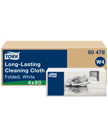 Tork® Long Lasting βιομηχανικό πανί καθαρισμού σε φύλλα non-woven λευκό 1φυλλο 35,5x42,8cm 90τεμ