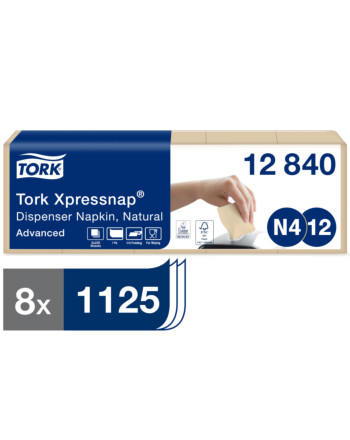 Tork Xpressnap® χαρτοπετσέτα συσκευής φυσικού χρώματος 1φυλλη 21,3x33cm 225τεμ