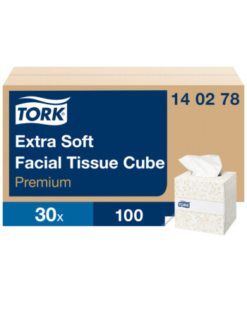 Tork® Extra Soft χαρτομάντιλα σε κύβο 2φυλλα 20x20,9 cm 100τεμ