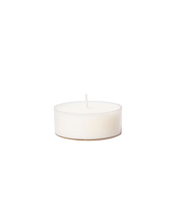 Duni Tealights κερί σε ρεσό λευκό Ø5,6cm 6τεμ 9h
