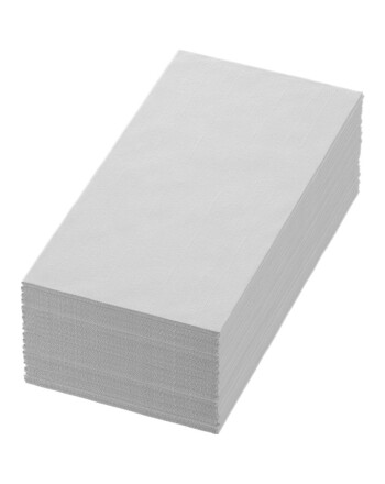 Duni χαρτοπετσέτα λευκή 2φυλλη 1/8 40x40cm πολυτελείας 300τεμ