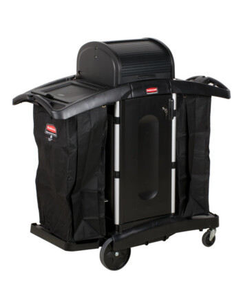 Rubbermaid® High Security καρότσι καμαριέρας αλουμίνιο/μαύρο