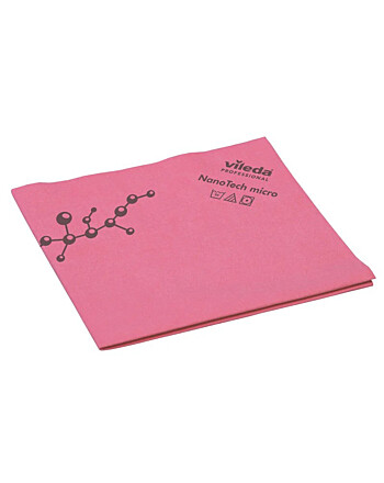 Vileda® Nanotech Micro αντιβακτηριδιακό πανί μικροϊνών κόκκινο 38x40cm