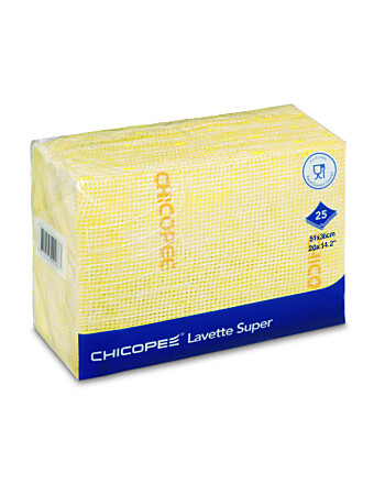 Chicopee Lavette Super πανί πολλαπλών χρήσεων 1/4 Fold κίτρινο 51x36cm	