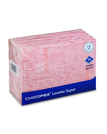 Chicopee Lavette Super πανί πολλαπλών χρήσεων 1/4 Fold κόκκινο 51x36cm	