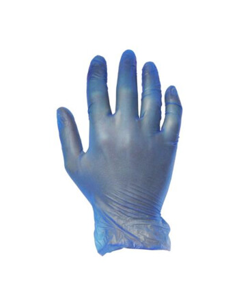 Γάντια βινυλίου χωρίς πούδρα μιας χρήσης M μπλε 100τεμ