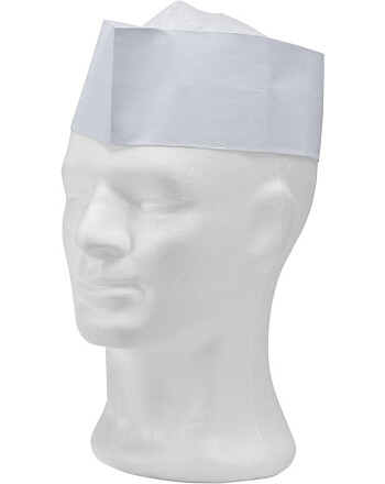 AMPri καπέλο δίκοχο non-woven λευκό 100τεμ