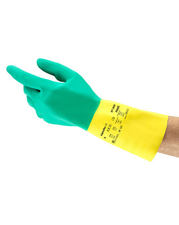 Ansell AlphaTec® 87-900 γάντια γενικής χρήσης λάτεξ πράσινο-κίτρινο Νο.7,5