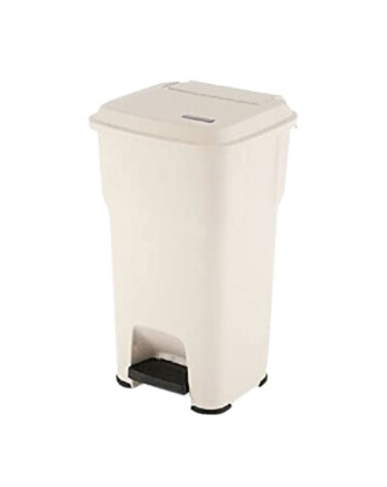 Vileda® Hera κάδος απορριμμάτων μπεζ με πεντάλ 60L