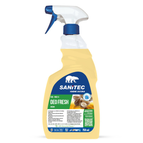 Sanitec Deo Fresh αρωματικό χώρου με τεχνολογία εξάλειψης οσμών με άρωμα Argan 0,75L
