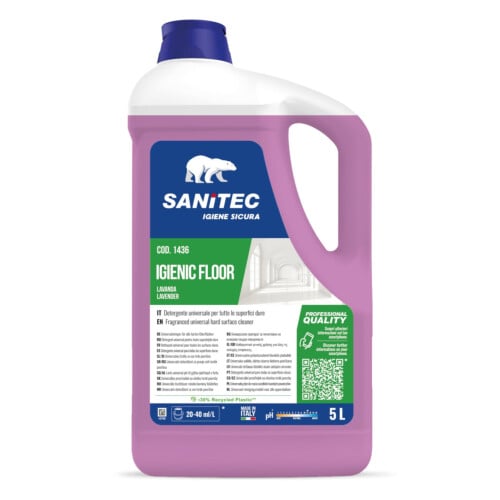 Sanitec Igienic Floor ήπια αλκαλικό καθαριστικό γενικής χρήσης με άρωμα Λεβάντας 5L/ 5 Kg
