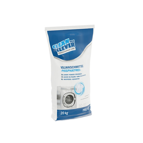 Clean and Clever Pro42 απορρυπαντικό σε σκόνη για πλυντήριο ρούχων 20kg