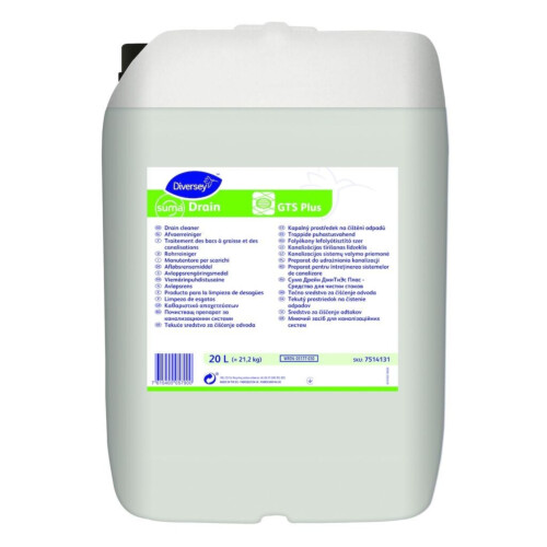 Diversey Suma Drain GTS Plus καθαριστικό αποχετεύσεων 20L