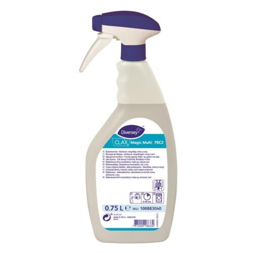 Diversey Clax Magic Multi 70C2 καθαριστικό σπρέι για λιπαρούς λεκέδες και μελάνι 0,5L