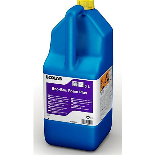 Ecolab Eco-Bac Foam Plus καθαριστικό και απολυμαντικό 5L με έγκριση ΕΟΦ