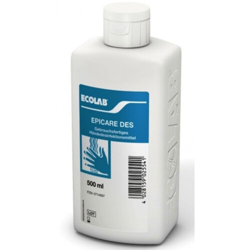 Ecolab Epicare Des αντισηπτικό gel χεριών 500ml με αλκοόλη με έγκριση ΕΟΦ