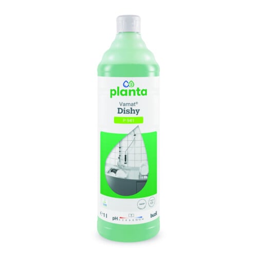 Buzil Planta Vamat Dishy P 941 οικολογικό υγρό καθαριστικό πιάτων για πλύσιμο στο χέρι 1L