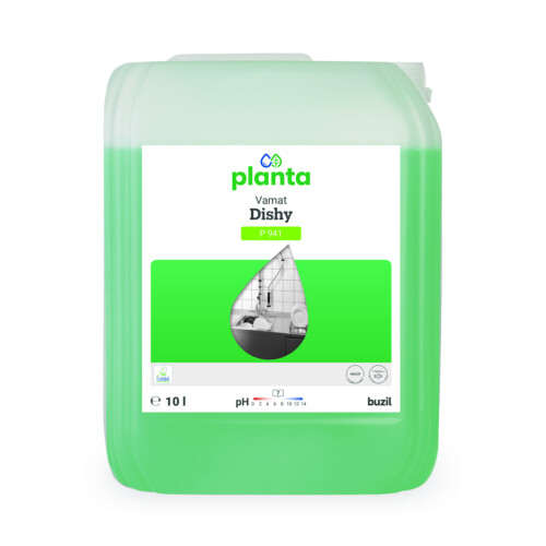 Buzil Planta Vamat Dishy P 941 οικολογικό υγρό καθαριστικό πιάτων για πλύσιμο στο χέρι 10L