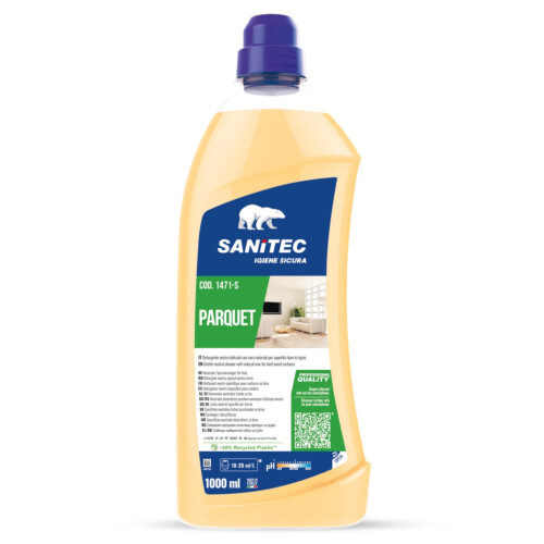 Sanitec Parquet ουδέτερο καθαριστικό ξύλινων δαπέδων με φυσικό κερί  1L