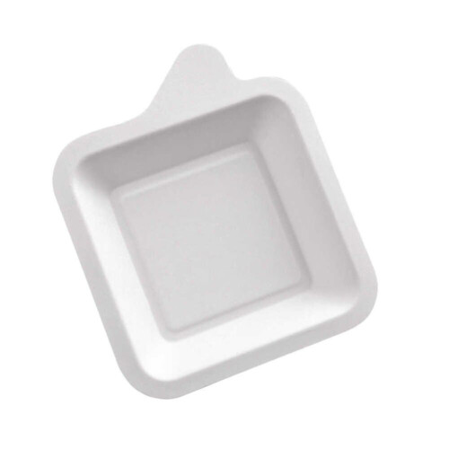 Καπάκι bagasse τετράγωνο για σκεύος λευκό 600ml 50τεμ