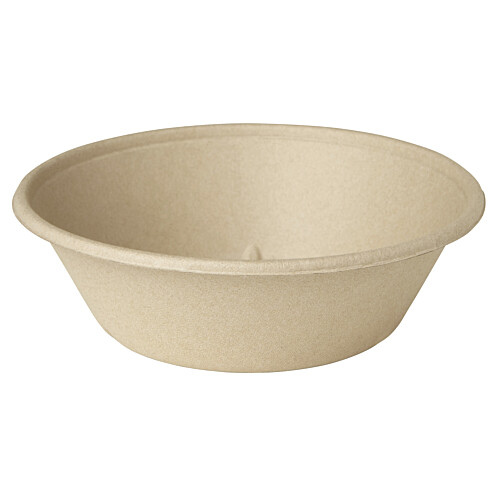 Biopak Classic σκεύος φαγητού 1000ml bagasse στρογγυλό καφέ 40τεμ