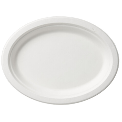 Biopak πιάτο Ø26cm bagasse στρογγυλό λευκό 125τεμ