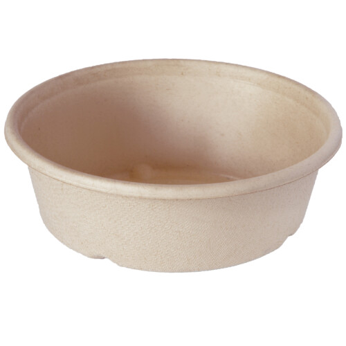 Biopak Classic σκεύος φαγητού 900ml bagasse στρογγυλό καφέ 40τεμ