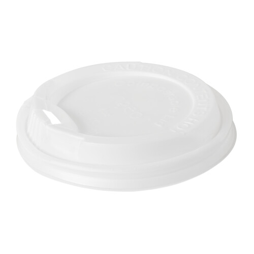 Biopak καπάκι λευκό CPLA πιπίλα για ποτήρι 8oz 40τεμ