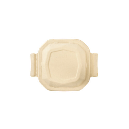Biopak Octabagasse® καπάκι bagasse για σκεύος 650ml καφέ 50τεμ