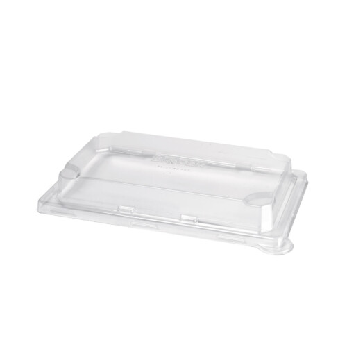 Biopak καπάκι διάφανο ορθογώνιο rPET για σκεύος sushi 390ml 50τεμ