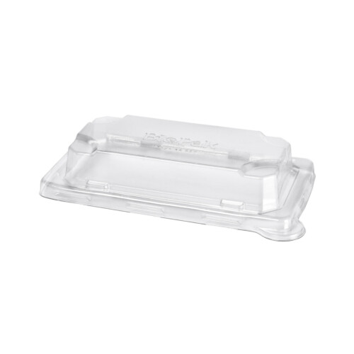 Biopak καπάκι διάφανο ορθογώνιο rPET για σκεύος sushi 175ml 50τεμ