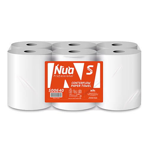 Nua Pro ρολό κουζίνας centerfeed 2φυλλο λευκό 125m