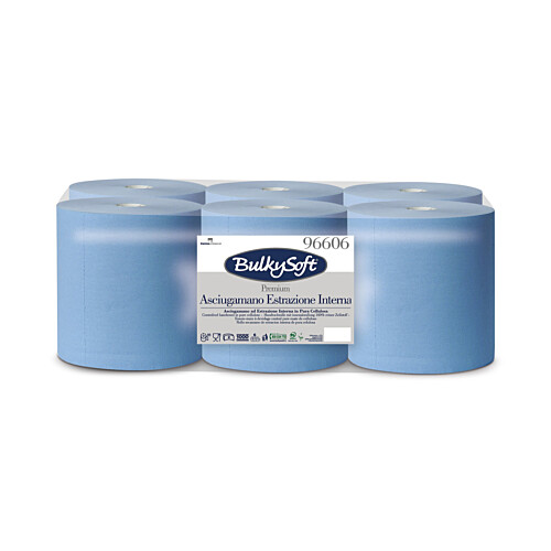 BulkySoft® Premium ρολό centrefeed 2φυλλo μπλε 108m
