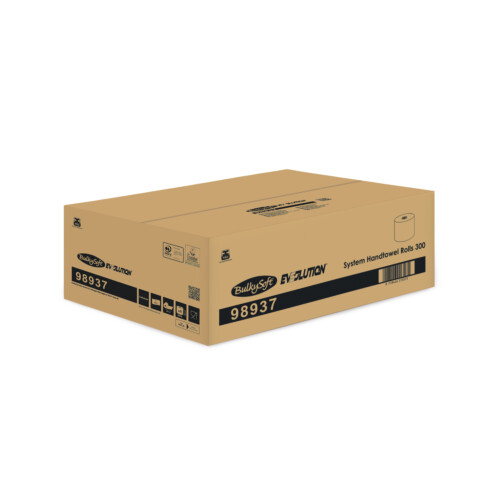 BulkySoft® Evsolution χειροπετσέτα σε ρολό 1φυλλη λευκή 300m
