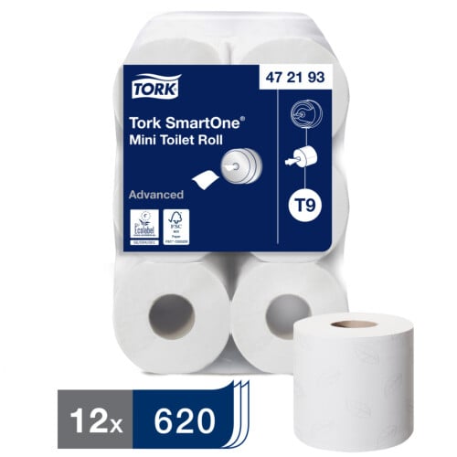 Tork® Smartone Mini ρολό υγείας centerfeed λευκό 2φυλλο 111,6m