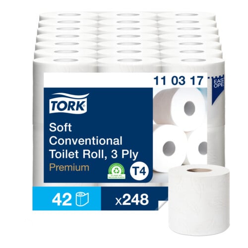 Tork® Soft ρολό υγείας λευκό 3φυλλο 34,7m