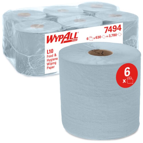 Wypall® L10 Extra ρολό centerfeed μπλε 1φυλλο 239,40m