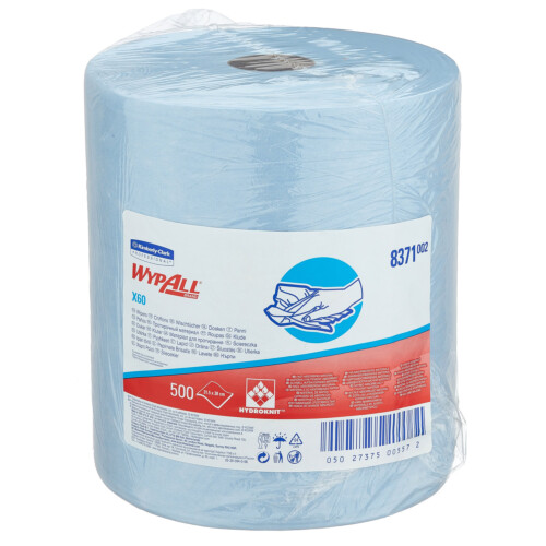 Wypall® X60 Cloth βιομηχανικό ρολό non-woven μπλε 1φυλλο 190m