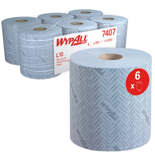 Wypall® L10 Extra+ ρολό centerfeed μπλε 1φυλλο 190m