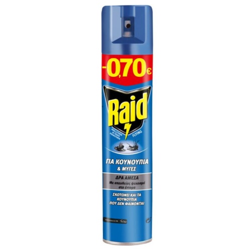 Raid® εντομοκτόνο σε σπρέι 300ml με άρωμα ευκάλυπτου