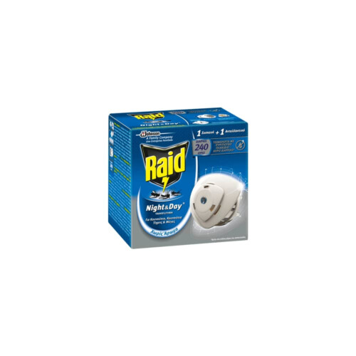 Raid Night&Day® σετ συσκευή με υγρό εντομοαπωθητικό για 240 ώρες