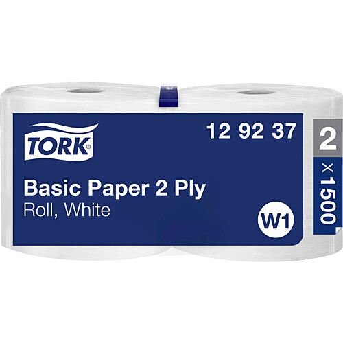 Tork® Basic Paper βιομηχανικό ρολό λευκό 2φυλλο 510m
