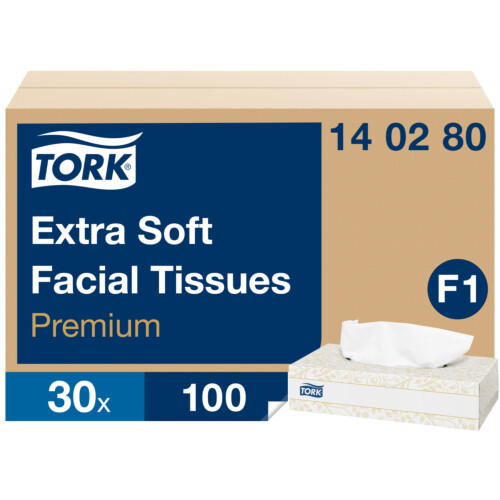 Tork® Extra Soft χαρτομάντιλα 2φυλλα 20x20,8 cm 100τεμ