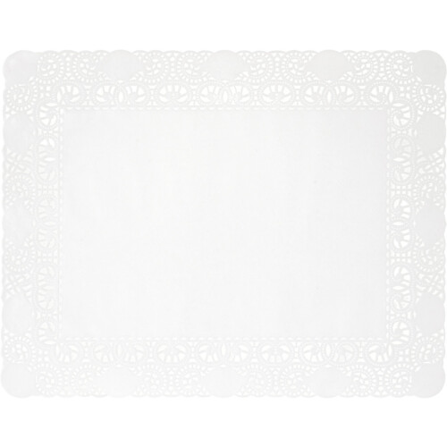 Duni λευκή ορθογώνια δαντέλα Doilly 20x30cm 250τεμ