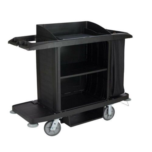 Rubbermaid® καρότσι καμαριέρας PP μαύρο μεγάλο