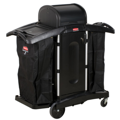 Rubbermaid® High Security καρότσι καμαριέρας αλουμίνιο/μαύρο