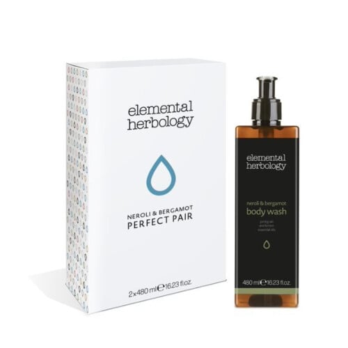 Gfl Elemental Herbology σετ Neroli & Bergamot αφρόλουτρο και κρέμα σώματος 480ml
